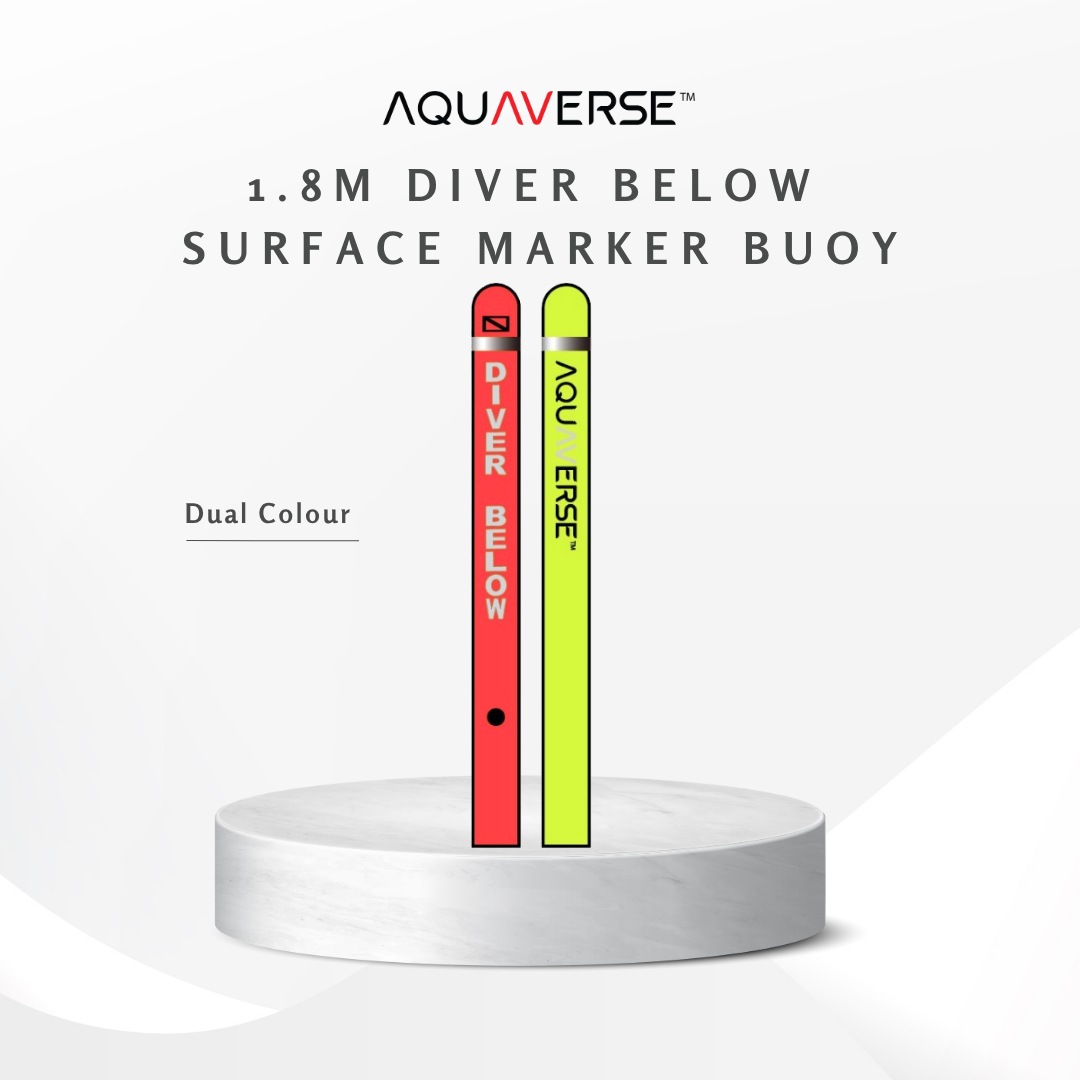 Aquaverse 1.8m Diver Below Surface Marker Buoy(SMB)