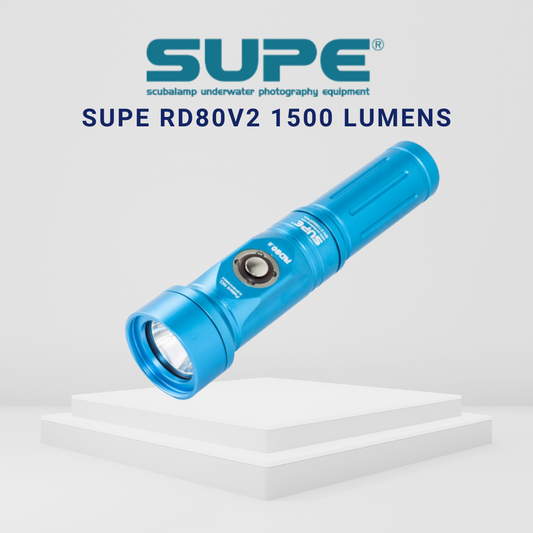 SUPE RD80V2 1500 Lumens Dive Torch