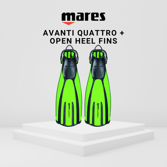 Mares Avanti Quattro + Open Heel Fins