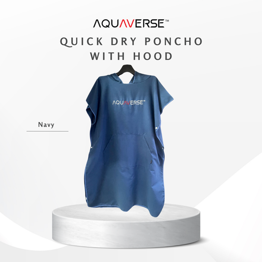 Aquaverse Quick-Dry Microfiber Poncho With Hood