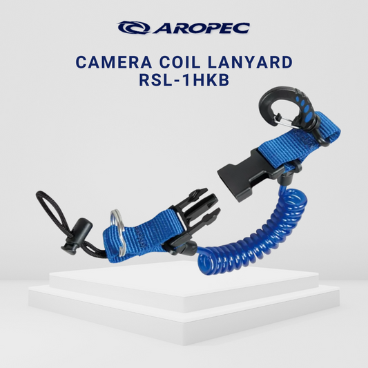 Aropec Camera Coil Lanyard With Plastic Clip