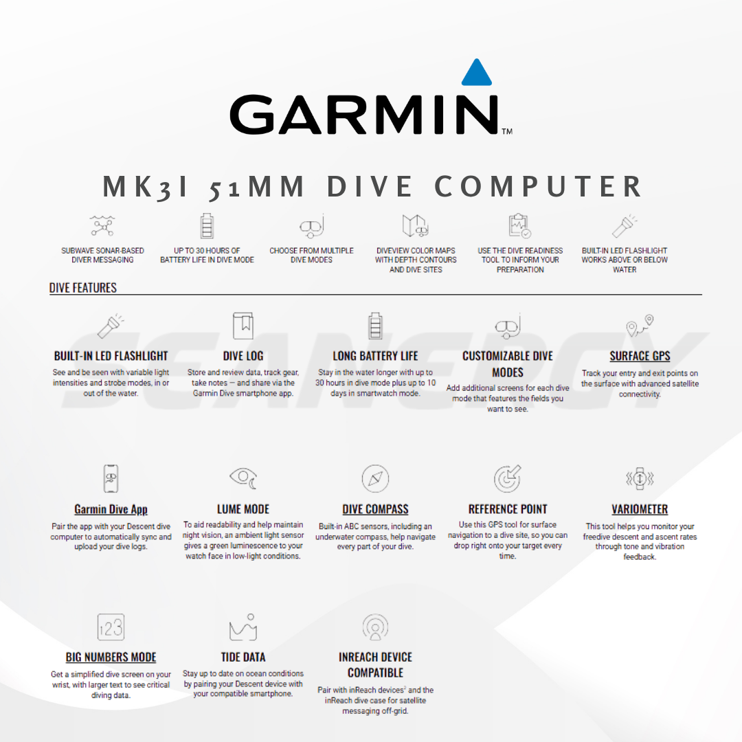 Garmin Descent MK3 43mm Dive Computer