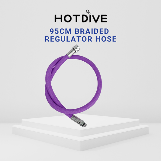 Hotdive 95cm Braided Regulator Hose