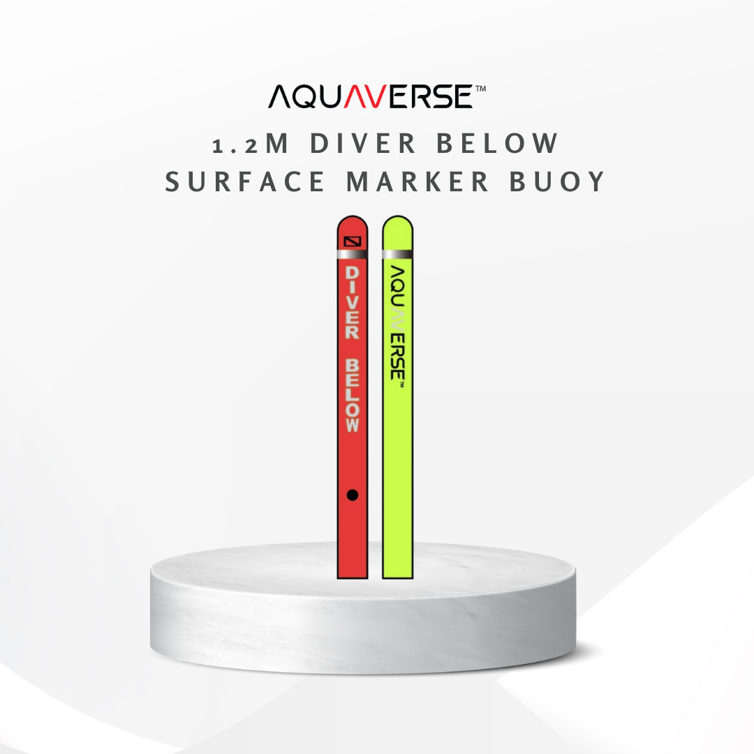 Aquaverse 1.2m Diver Below Surface Marker Buoy(SMB)