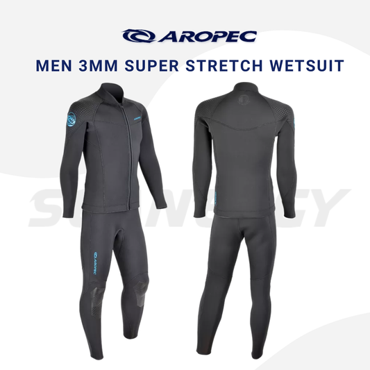 Aropec Men 3mm Super Stretch Wetsuit Jacket