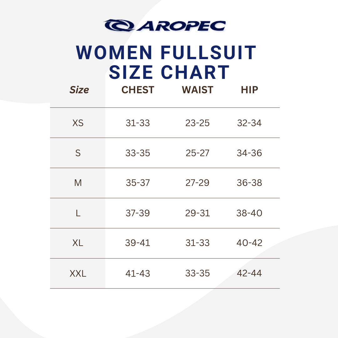 Aropec Women 5mm Neoprene Semi-Dry Fullsuit