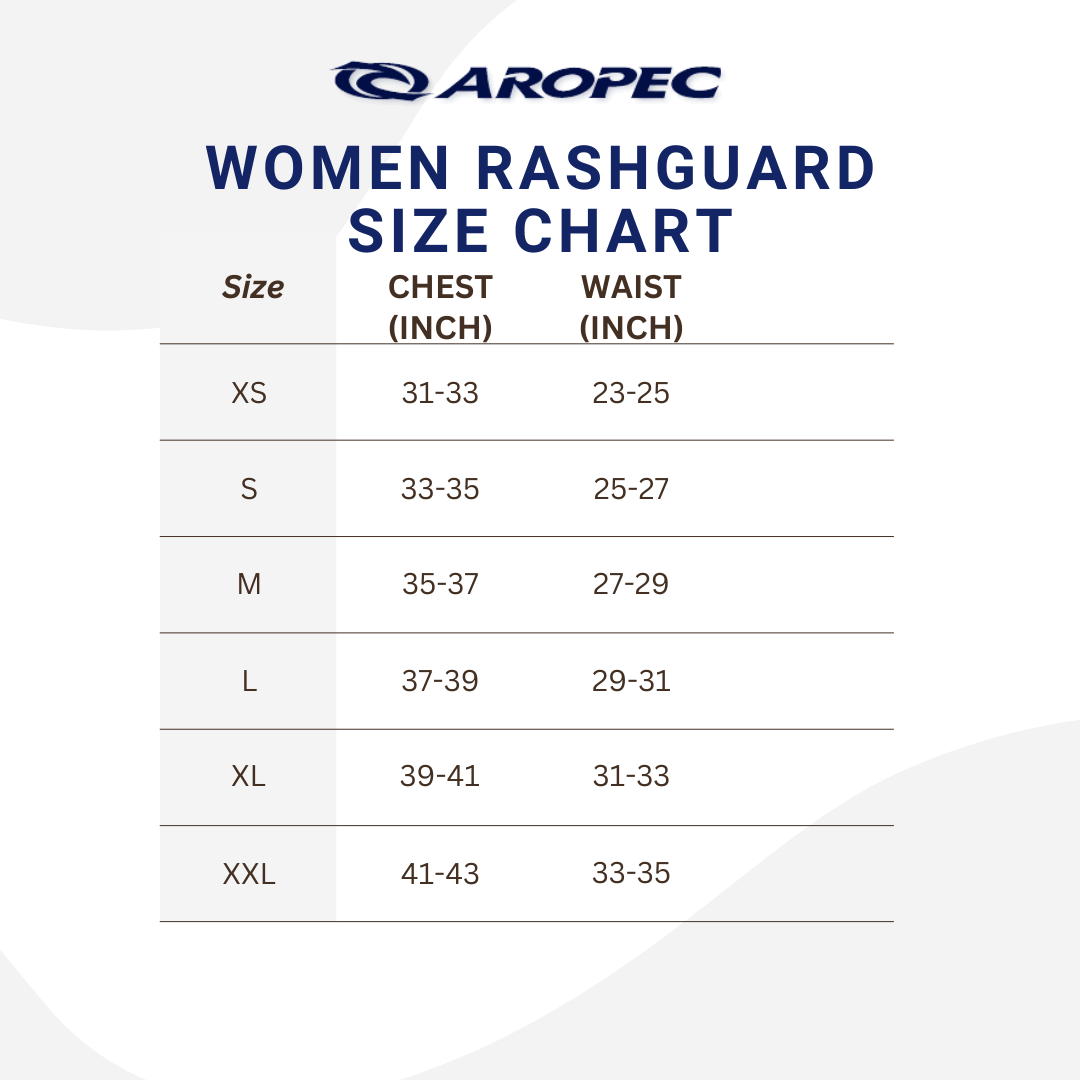 Aropec Women Lycra Long Sleeve Rash Guard Plain