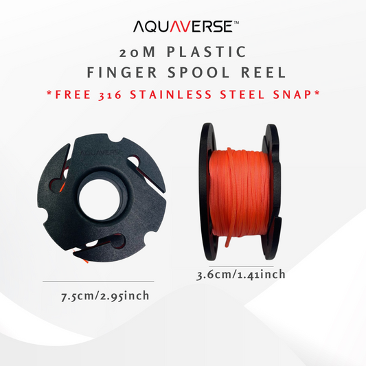 Aquaverse 20m Plastic Spool Reel