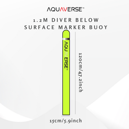 Aquaverse 1.2m Diver Below Surface Marker Buoy(SMB)