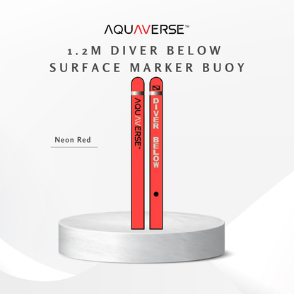 Aquaverse 1.2m Diver Below Surface Marker Buoy(SMB)