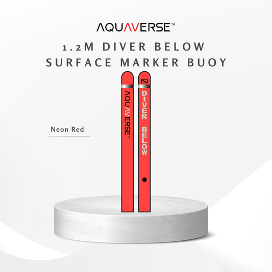 Aquaverse 1.2m Diver Below Surface Marker Buoy(SMB)