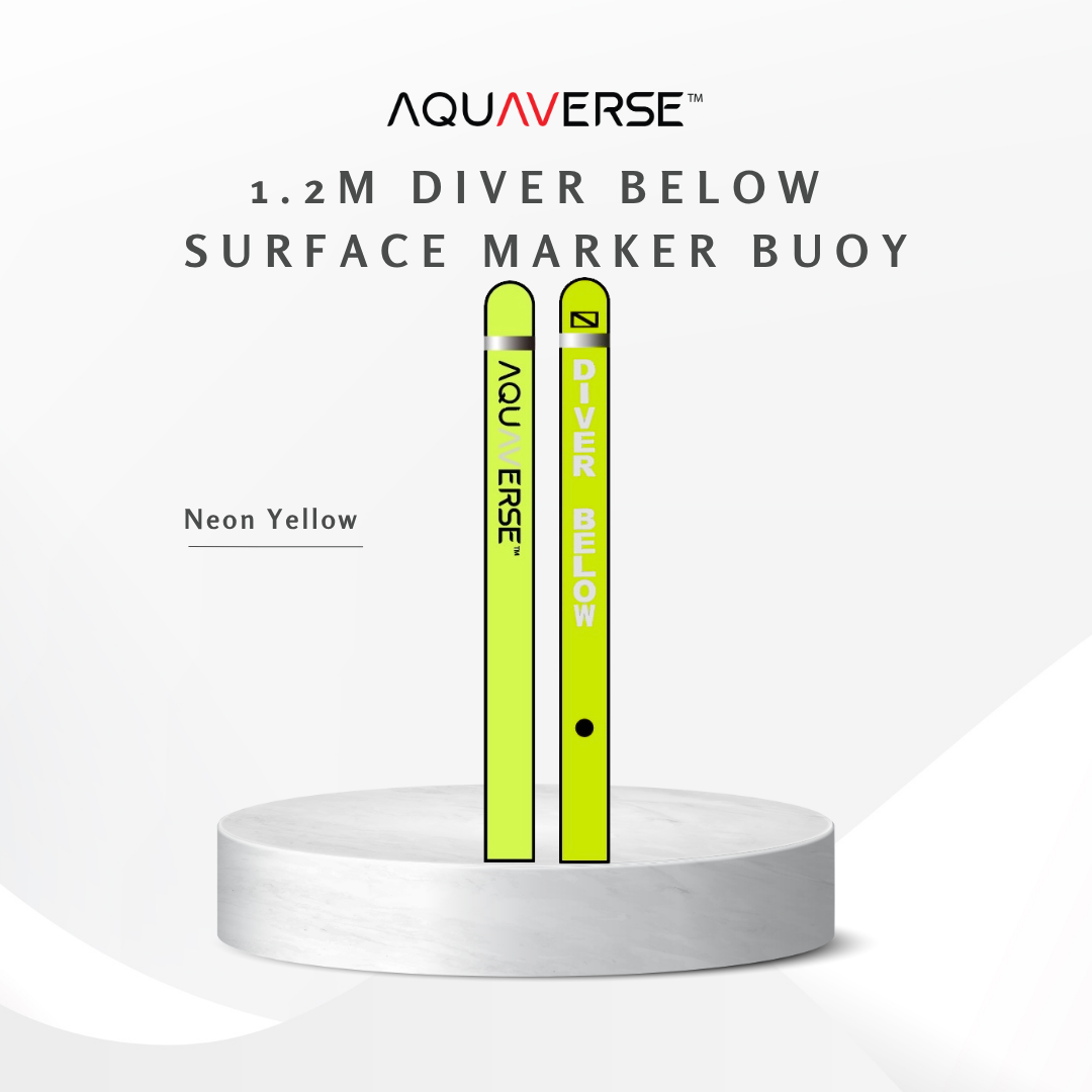 Aquaverse 1.2m Diver Below Surface Marker Buoy(SMB)
