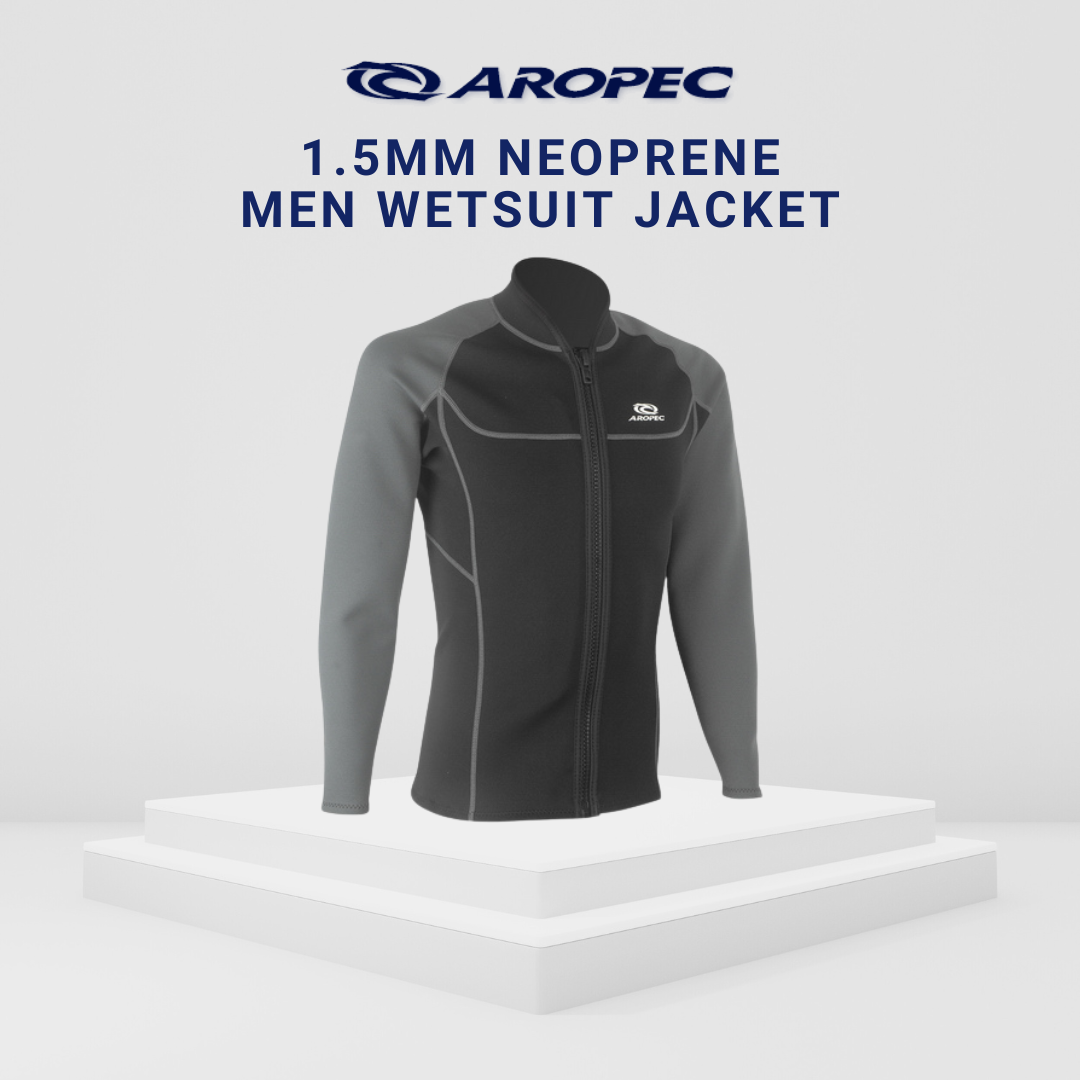 Aropec Men 1.5mm Neoprene Wetsuit Jacket