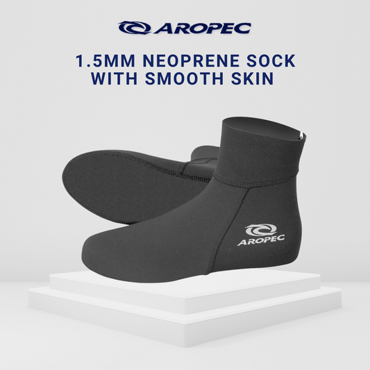 Aropec 1.5mm Neoprene Smooth Skin Socks
