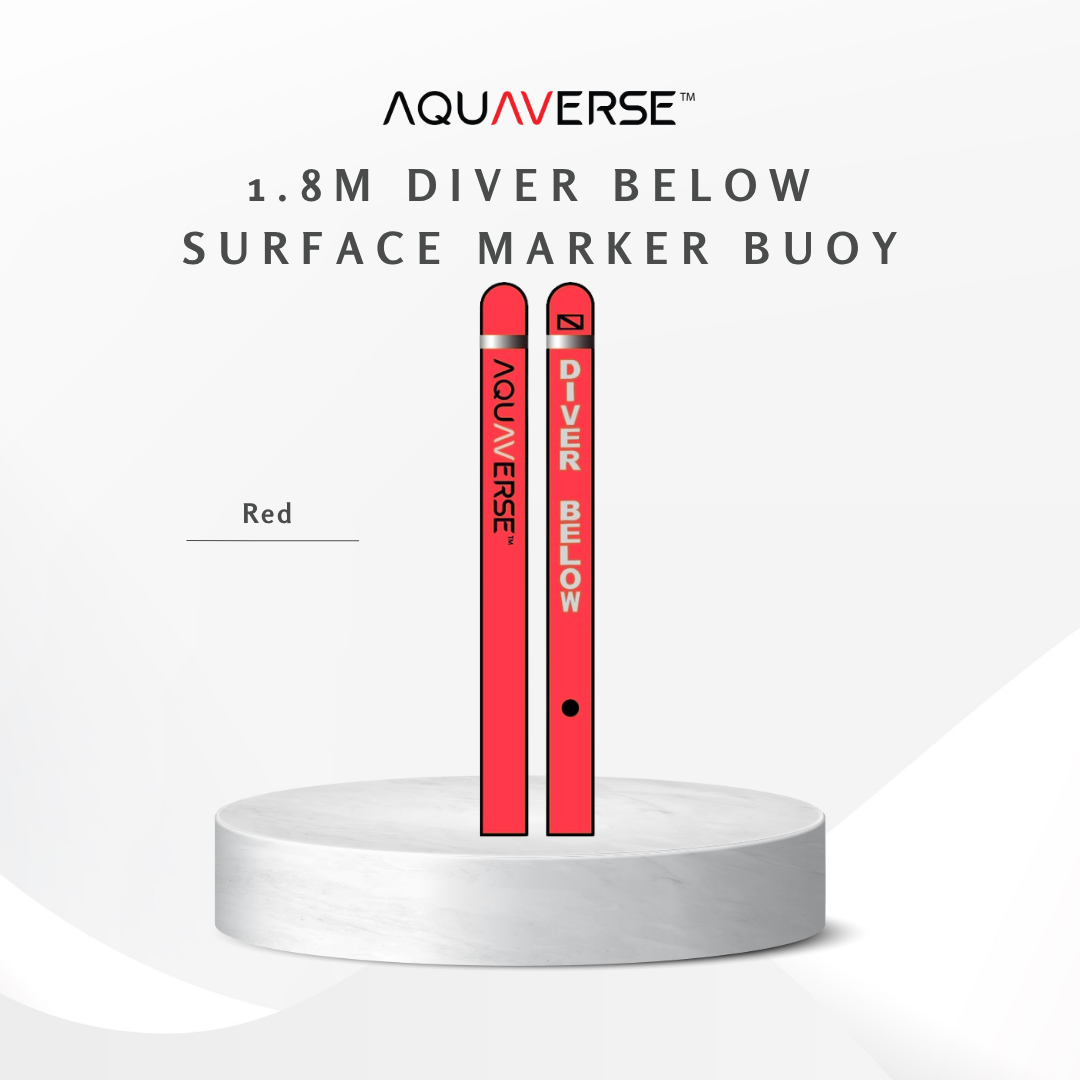 Aquaverse 1.8m Diver Below Surface Marker Buoy(SMB)