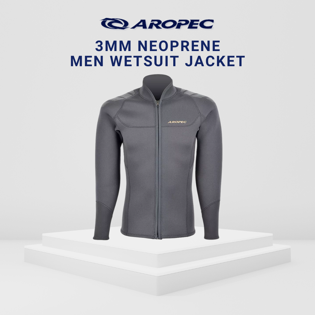 Aropec Men 3mm Neoprene Wetsuit Jacket