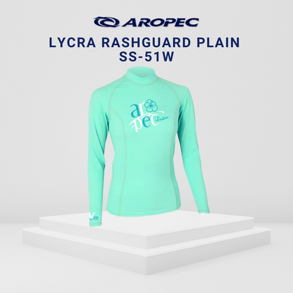 Aropec Women Lycra Long Sleeve Rash Guard Plain
