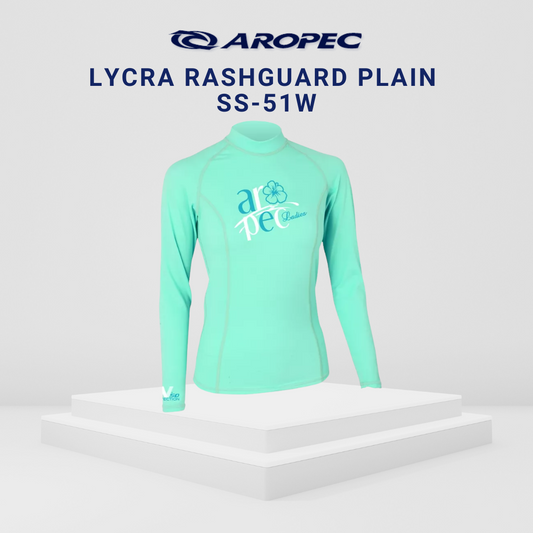 Aropec Women Lycra Long Sleeve Rash Guard Plain