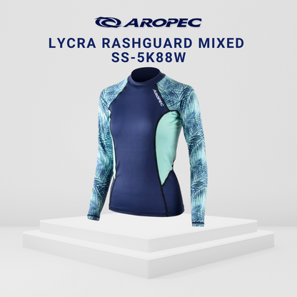 Aropec Women Lycra Long Sleeve Rash Guard Mixed Colours