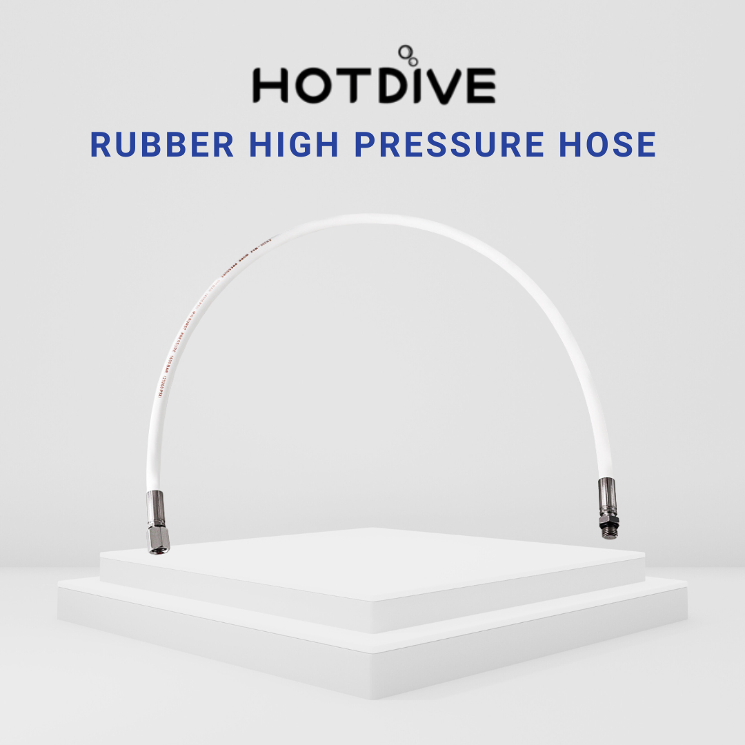 Hotdive 80cm Rubber High Pressure Hose