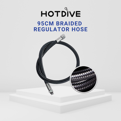 Hotdive 95cm Braided Regulator Hose