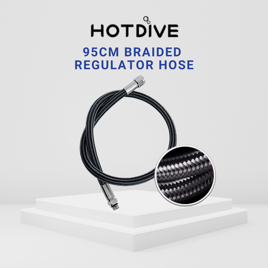 Hotdive 95cm Braided Regulator Hose
