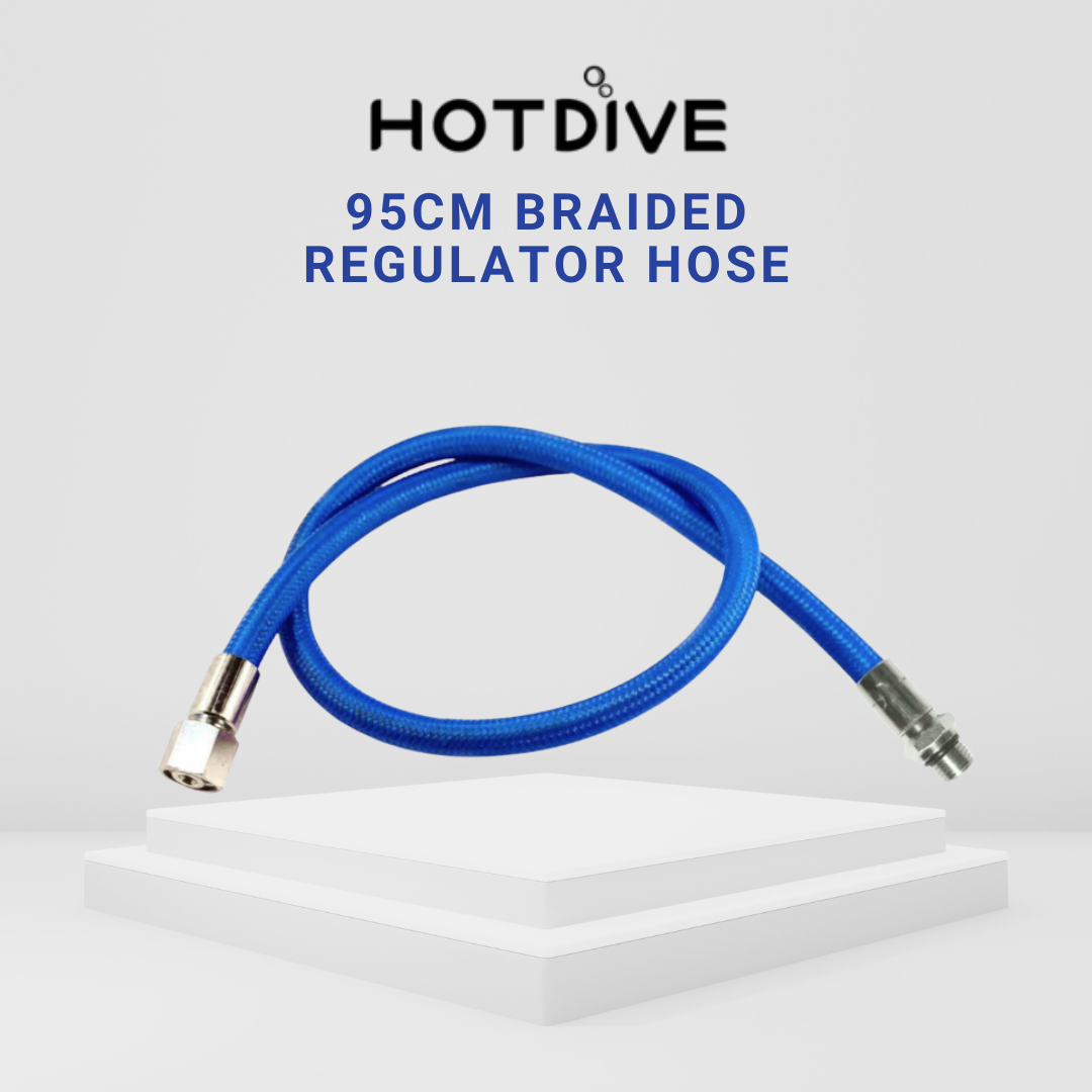 Hotdive 95cm Braided Regulator Hose