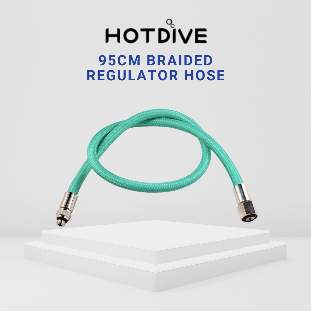 Hotdive 95cm Braided Regulator Hose