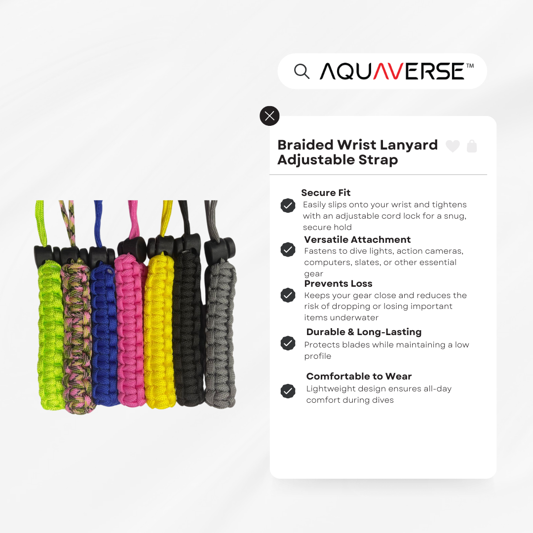 Aquaverse Handmade Braided Wrist Lanyard