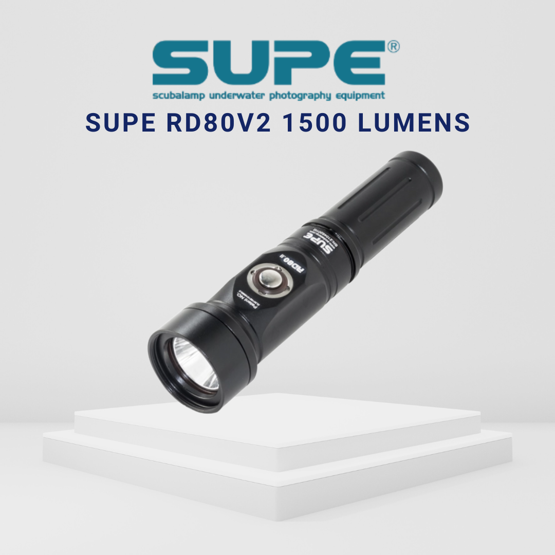 SUPE RD80V2 1500 Lumens Dive Torch