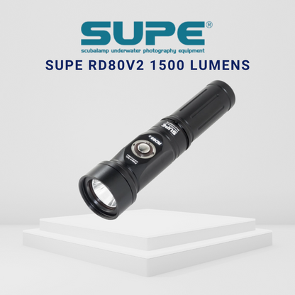 SUPE RD80V2 1500 Lumens Dive Torch