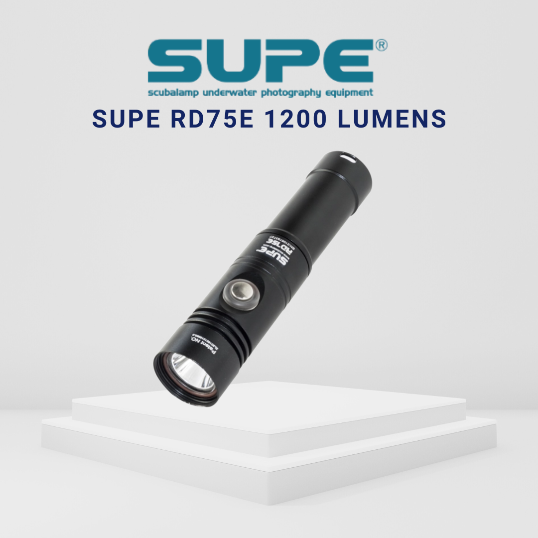 SUPE RD75E 1200 Lumens Dive Torch
