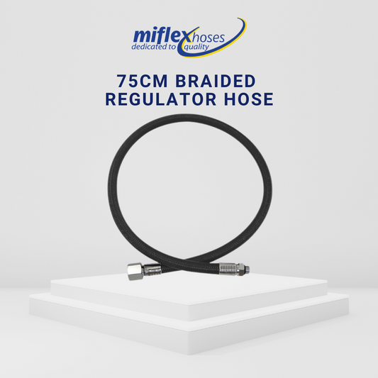 Miflex 75cm Braided Regulator Hose