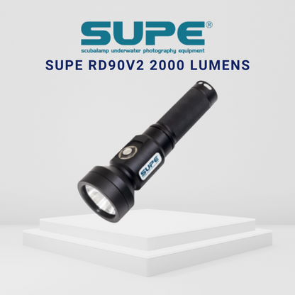 SUPE RD90V2 2000 Lumens Dive Torch