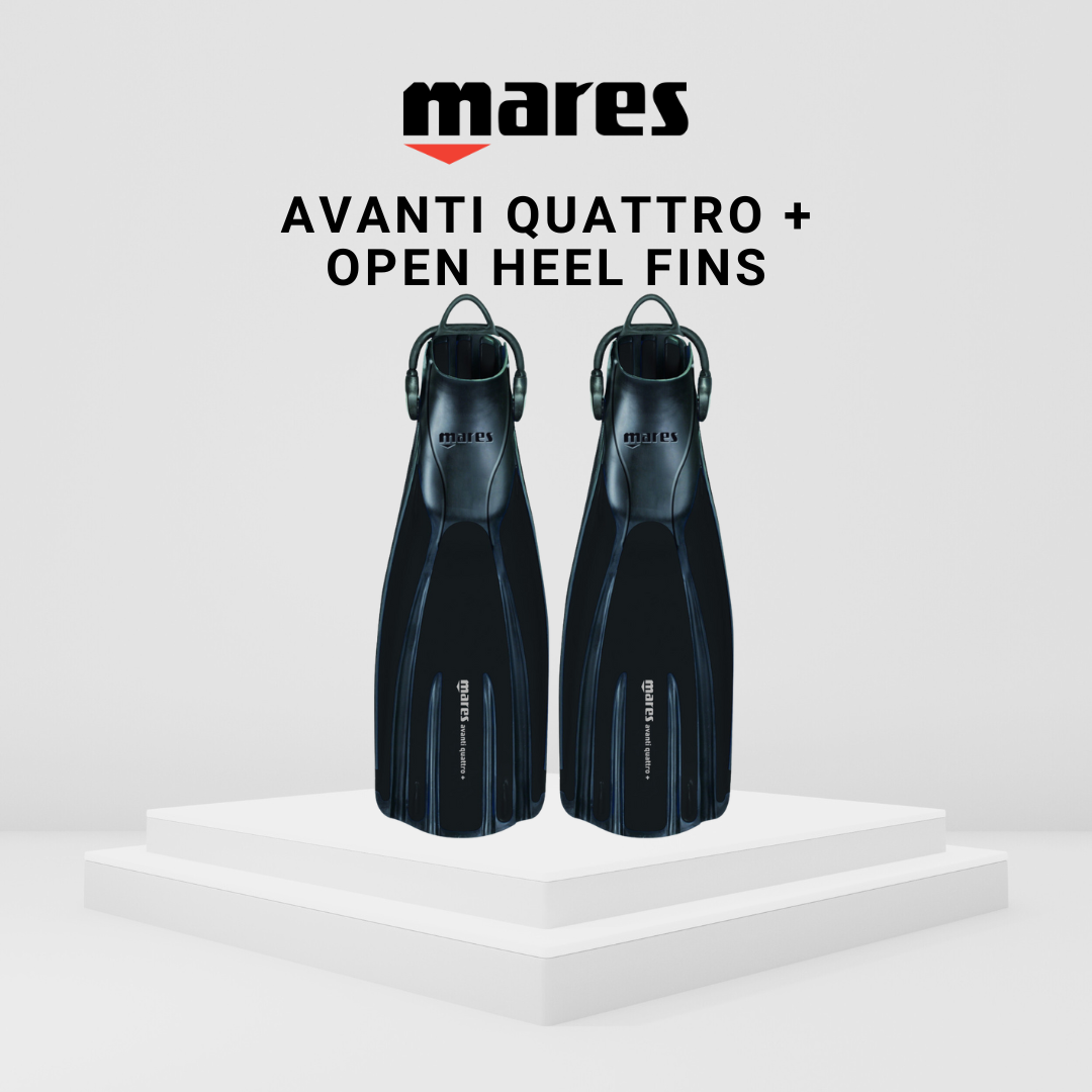 Mares Avanti Quattro + Open Heel Fins