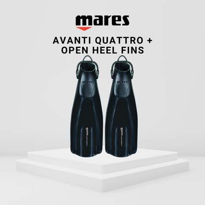 Mares Avanti Quattro + Open Heel Fins