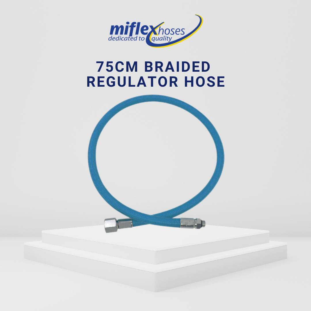 Miflex 75cm Braided Regulator Hose