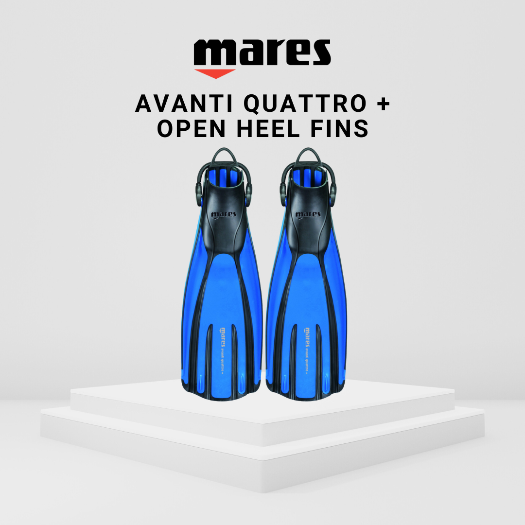 Mares Avanti Quattro + Open Heel Fins