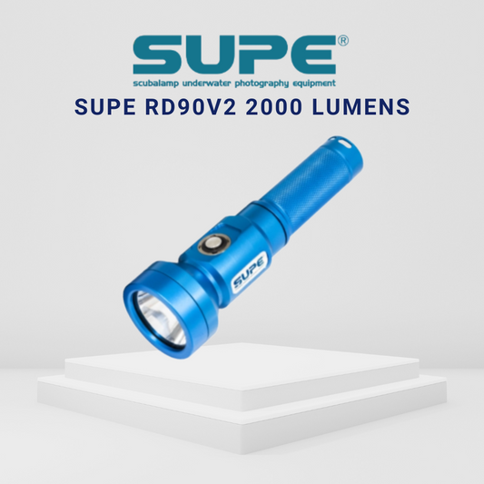 SUPE RD90V2 2000 Lumens Dive Torch