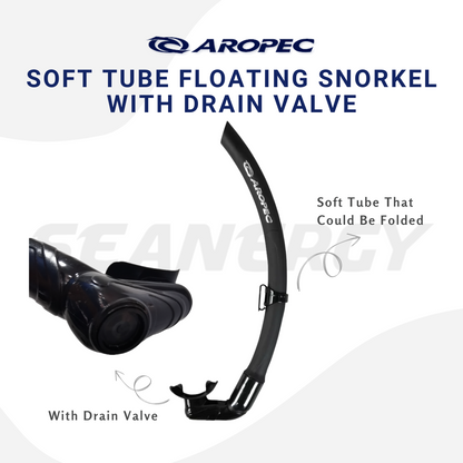 Aropec TPR Floating Snorkel with Purge Valve