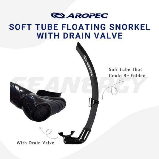 Aropec TPR Floating Snorkel with Purge Valve