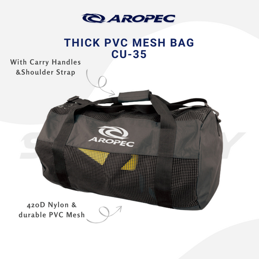 Aropec CU-35 Mesh Dive Gear Duffel Bag