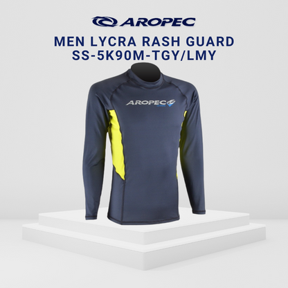 Aropec Men Lycra Long Sleeve Rash Guard Mixed Colours