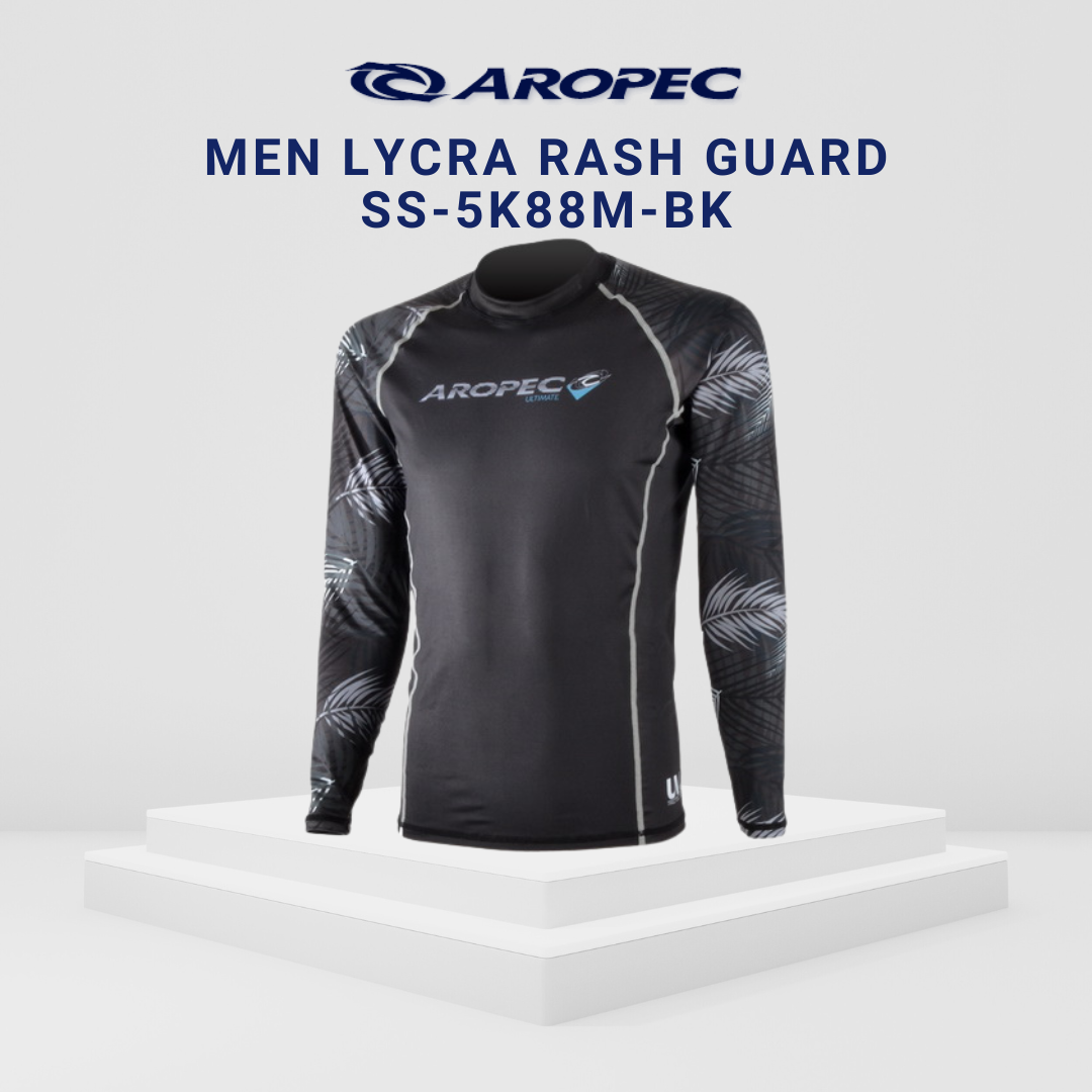 Aropec Men Lycra Long Sleeve Rash Guard Mixed Colours