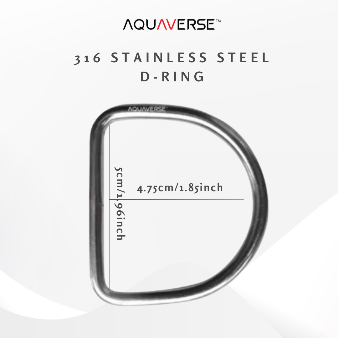 Aquaverse 316 Stainless Steel D-Ring