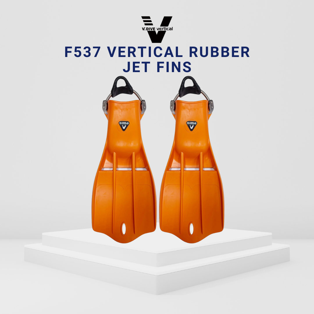 Vdive F537 Rubber Jetfin with Adjustable Spring Strap