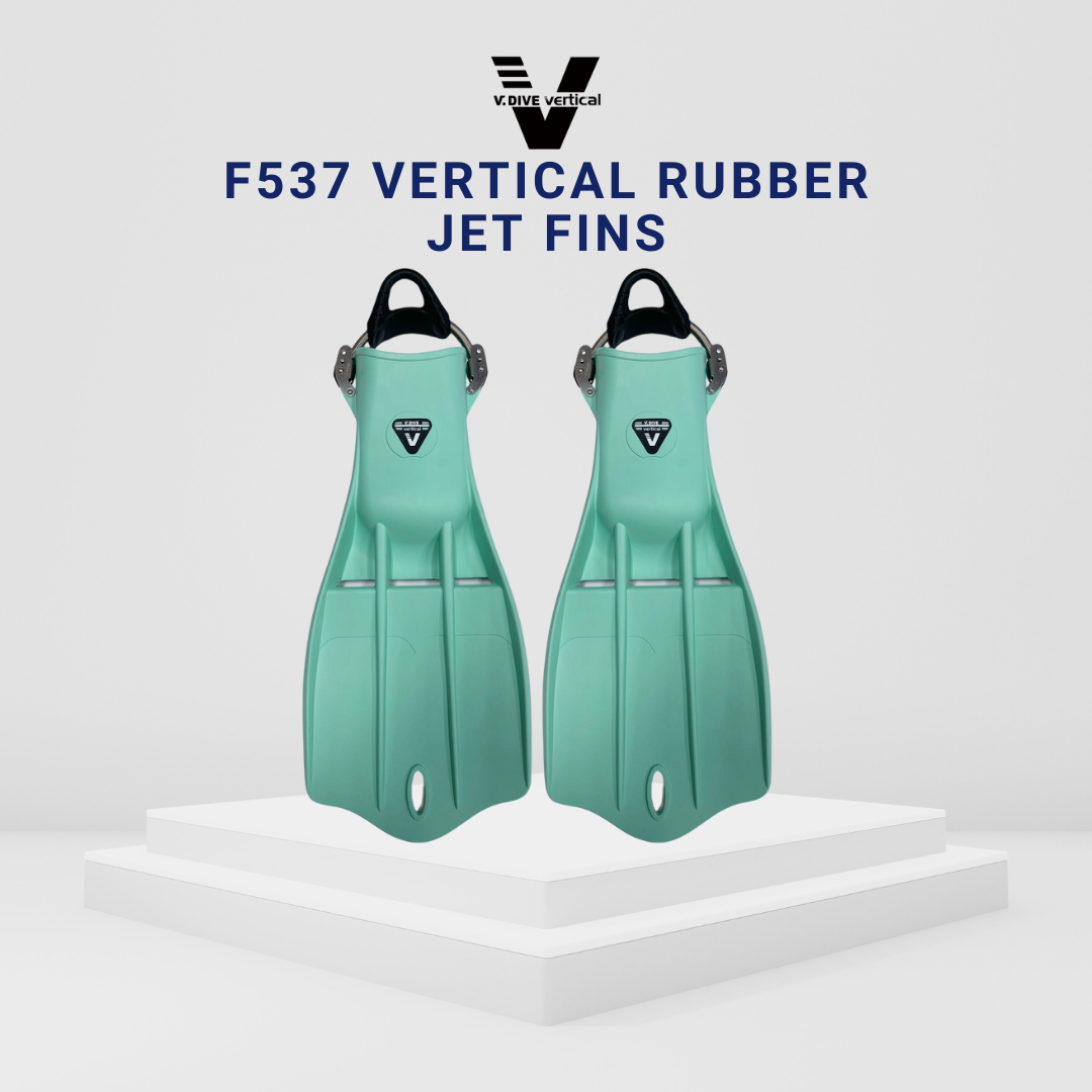 Vdive F537 Rubber Jetfin with Adjustable Spring Strap