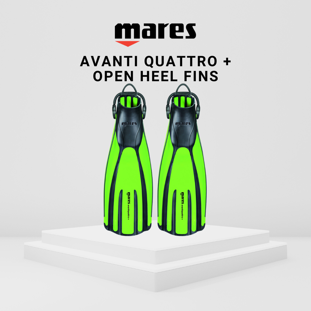 Mares Avanti Quattro + Open Heel Fins
