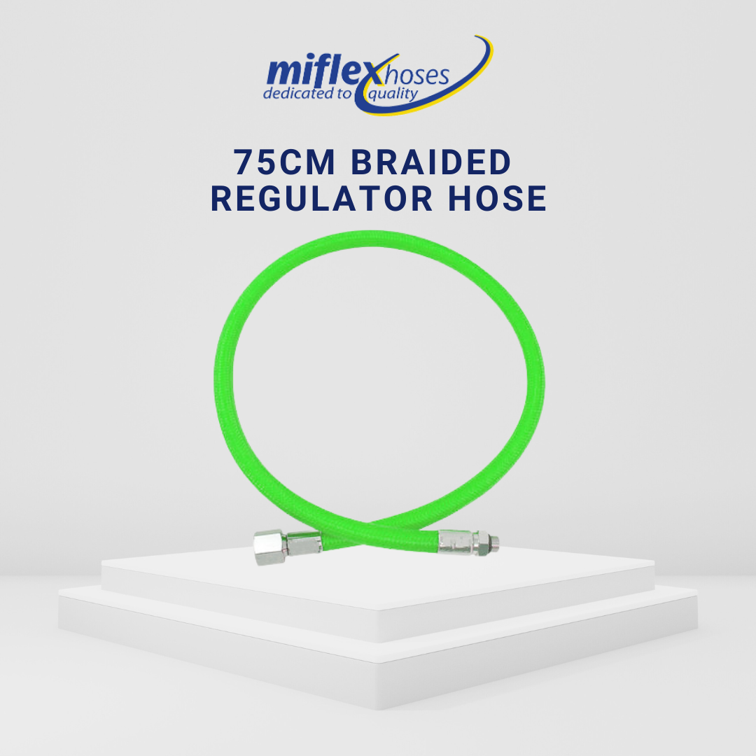 Miflex 75cm Braided Regulator Hose