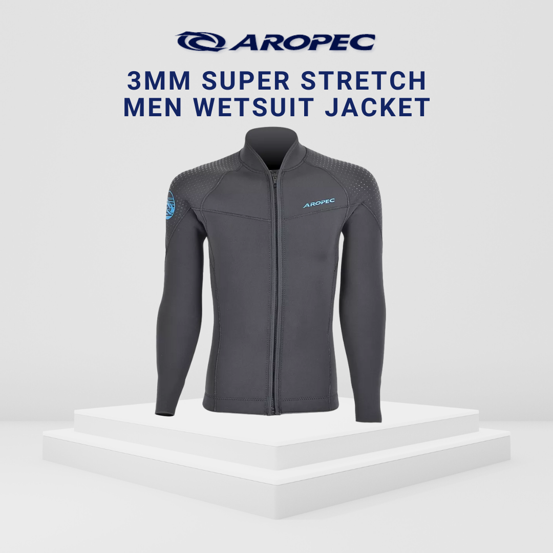Aropec Men 3mm Super Stretch Wetsuit Jacket